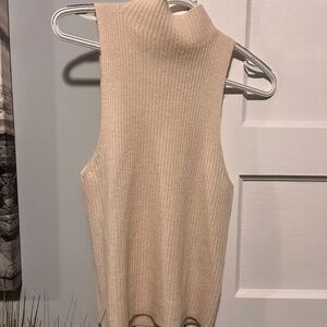 S Maeve by Anthropology the cashmere collection mock neck sleeveless turtleneck